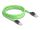 Delock RJ45 Netzwerkkabel Cat.6A Stecker zu Stecker SF/UTP schleppkettentauglich PUR (TPU) 2 m grün