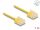 Delock RJ45 Netzwerkkabel Cat.6 UTP Ultra Slim 1 m gelb mit kurzen Steckern