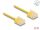 Delock RJ45 Netzwerkkabel Cat.6 UTP Ultra Slim 2 m gelb mit kurzen Steckern