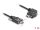 Delock USB 2.0 Kabel USB Type-C™ Stecker mit Schrauben zu USB Type-C™ Stecker mit Schrauben gewinkelt links / rechts PD 3.0 60 W 1 m