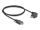 Delock USB 2.0 Kabel USB Type-C™ Stecker mit Schrauben zu USB Type-C™ Stecker mit Schrauben gewinkelt links / rechts PD 3.0 60 W 1 m