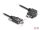 Delock USB 2.0 Kabel USB Type-C™ Stecker mit Schrauben zu USB Type-C™ Stecker mit Schrauben gewinkelt links / rechts PD 3.0 60 W 2 m