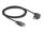 Delock USB 2.0 Kabel USB Type-C™ Stecker mit Schrauben zu USB Type-C™ Stecker mit Schrauben gewinkelt links / rechts PD 3.0 60 W 2 m