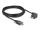 Delock USB 2.0 Kabel USB Type-C™ Stecker mit Schrauben zu USB Type-C™ Stecker mit Schrauben gewinkelt links / rechts PD 3.0 60 W 5 m