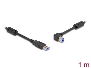 Delock USB 5 Gbps Kabel Typ-A Stecker zu Typ-B Stecker 90° links gewinkelt 1 m