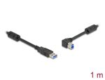 Delock USB 5 Gbps Kabel Typ-A Stecker zu Typ-B Stecker 90° links gewinkelt 1 m