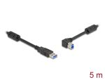 Delock USB 5 Gbps Kabel Typ-A Stecker zu Typ-B Stecker 90° links gewinkelt 5 m