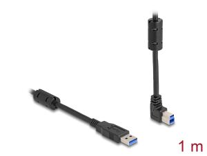 Delock USB 5 Gbps Kabel Typ-A Stecker zu Typ-B Stecker 90° oben gewinkelt 1 m