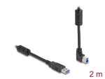 Delock USB 5 Gbps Kabel Typ-A Stecker zu Typ-B Stecker 90° oben gewinkelt 2 m