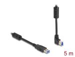 Delock USB 5 Gbps Kabel Typ-A Stecker zu Typ-B Stecker 90° oben gewinkelt 5 m