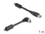 Delock USB 5 Gbps Kabel Typ-A Stecker zu Typ-B Stecker 90° rechts gewinkelt 1 m