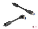 Delock USB 5 Gbps Kabel Typ-A Stecker zu Typ-B Stecker 90° rechts gewinkelt 3 m