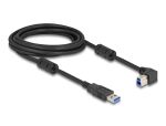 Delock USB 5 Gbps Kabel Typ-A Stecker zu Typ-B Stecker 90° rechts gewinkelt 3 m