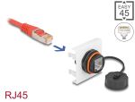 Delock Easy 45 Modul Netzwerk RJ45 Cat.6A, 45 x 45 mm