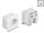 Delock Easy 45 Schutzkontakt-Steckdose T13 Schweiz 45 x 45 mm