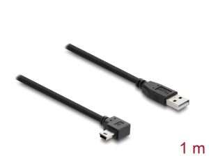 Delock USB 2.0 Kabel Typ-A Stecker zu Typ Mini-B Stecker rechts gewinkelt 1 m