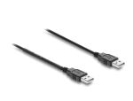 Delock USB Stromversorgungskabel Typ-A Stecker zu Stecker mit Schalter 1,5 m