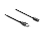 Delock USB Stromversorgungskabel Typ-A Stecker zu USB Type-C™ Buchse mit Schalter 0,5 m