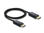 Delock Koaxiales DisplayPort Kabel 16K 60 Hz 80 Gbps mit Geflechtmantel 1 m