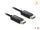 Delock Koaxiales DisplayPort Kabel 16K 60 Hz 80 Gbps mit Geflechtmantel 1 m