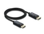 Delock Koaxiales DisplayPort Kabel 16K 60 Hz 80 Gbps mit Geflechtmantel 2 m