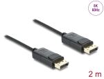 Delock Koaxiales DisplayPort Kabel 8K 60 Hz mit Geflechtmantel 2 m