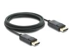 Delock Koaxiales DisplayPort Kabel 8K 60 Hz mit Geflechtmantel 2 m