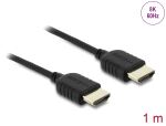 Delock Koaxiales High Speed HDMI Kabel 8K 60 Hz 48 Gbps mit Geflechtmantel 1 m