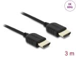 Delock Koaxiales High Speed HDMI Kabel 8K 60 Hz 48 Gbps mit Geflechtmantel 3 m
