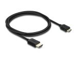 Delock Koaxiales High Speed HDMI Kabel HDMI Stecker zu Mini HDMI Stecker 8K 60 Hz 1 m
