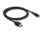 Delock Koaxiales High Speed HDMI Kabel HDMI Stecker zu Micro HDMI Stecker 8K 60 Hz 2 m
