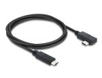 Delock Koaxiales USB 40 Gbps Kabel gewinkelt links / rechts USB PD 3.1 240 W 0,5 m