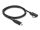 Delock Koaxiales USB 40 Gbps Kabel gewinkelt links / rechts USB PD 3.1 240 W 0,5 m