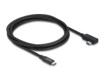 Delock Koaxiales USB 40 Gbps Kabel gewinkelt links / rechts USB PD 3.1 240 W 2 m