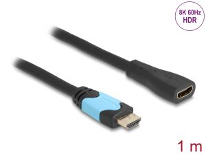 Delock High Speed HDMI Verlängerungskabel 48 Gbps 8K 60 Hz 1 m