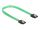 Delock SATA 6 Gb/s Kabel UV Leuchteffekt grün 20 cm