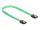 Delock SATA 6 Gb/s Kabel UV Leuchteffekt grün 30 cm
