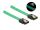 Delock SATA 6 Gb/s Kabel UV Leuchteffekt grün 50 cm