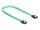 Delock SATA 6 Gb/s Kabel UV Leuchteffekt grün 50 cm