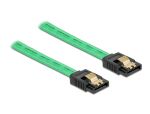 Delock SATA 6 Gb/s Kabel UV Leuchteffekt grün 70 cm