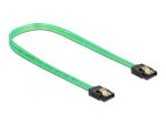 Delock SATA 6 Gb/s Kabel UV Leuchteffekt grün 70 cm