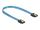 Delock SATA 6 Gb/s Kabel UV Leuchteffekt blau 20 cm