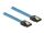 Delock SATA 6 Gb/s Kabel UV Leuchteffekt blau 50 cm