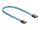 Delock SATA 6 Gb/s Kabel UV Leuchteffekt blau 50 cm
