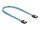Delock SATA 6 Gb/s Kabel UV Leuchteffekt blau 70 cm