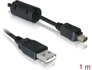 Delock Kabel Kamera USB-A Stecker zu Olympus 12-Pin Stecker 1 m