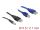 Delock Kabelset 2-fach USB-A zu DC + USB-B 30 cm