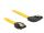 Delock SATA 3 Gb/s Kabel gerade auf rechts gewinkelt 30 cm gelb