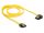 Delock SATA 6 Gb/s Kabel gerade auf links gewinkelt 70 cm gelb