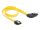 Delock SATA 6 Gb/s Kabel gerade auf rechts gewinkelt 30 cm gelb